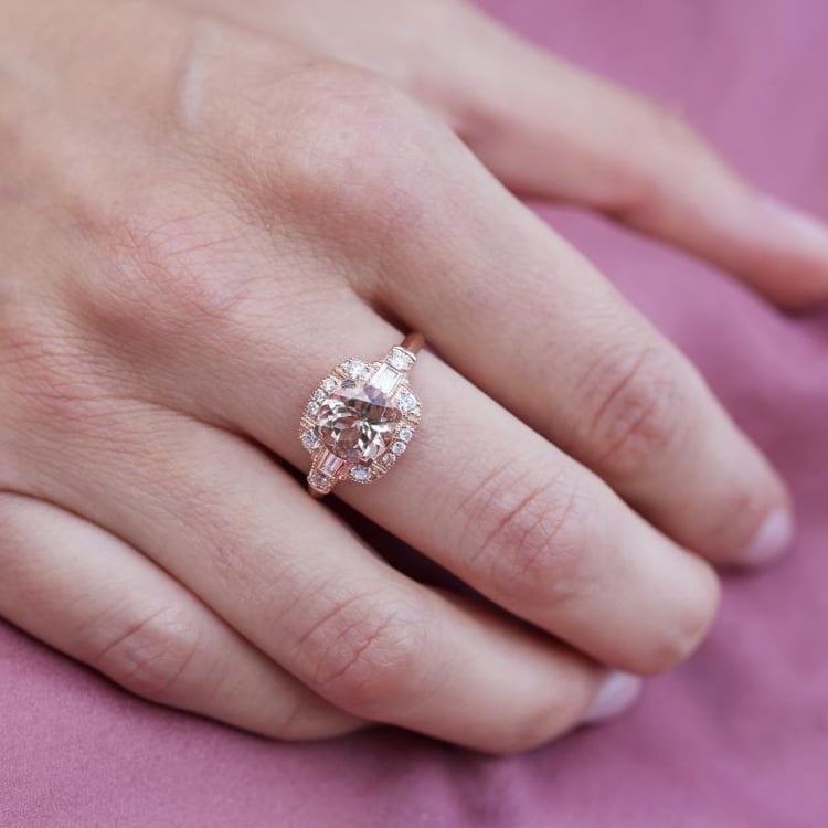 Morganitring aus Gold 12969