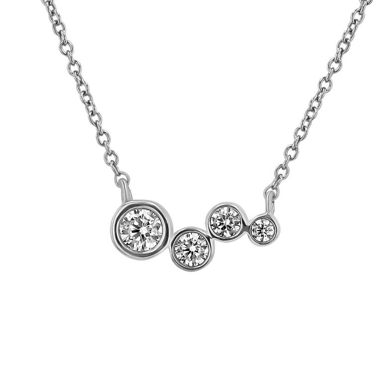 Moderne Goldene Halskette mit Lab Grown Diamanten Viola 163666