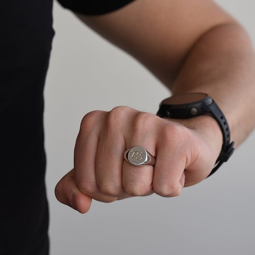 Herrenring mit Gravur Joshie