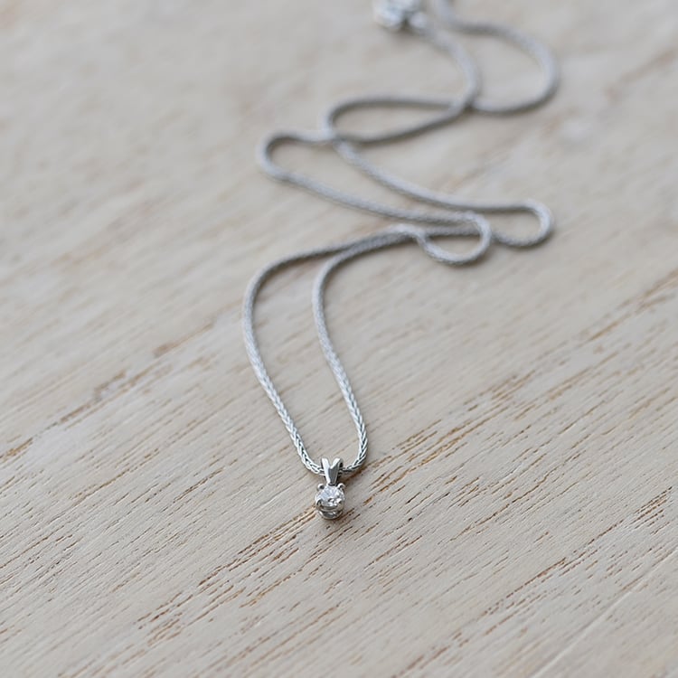 Halskette aus Platin mit Diamant 71199