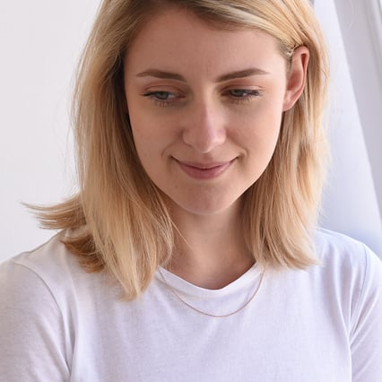 Anker Halskette 45-50 cm aus rosé vergoldetem Silber