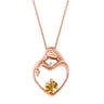 Anhänger Mutter und Kind mit Citrin und Diamant Ella