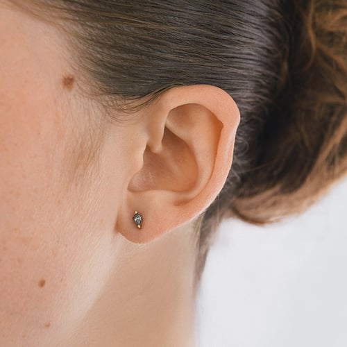 Ohrstecker mit Salt and Pepper Diamanten Ansa