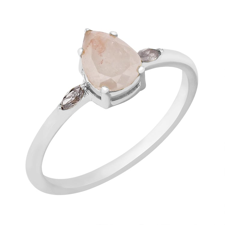 Ring mit rosa Salt and Pepper Diamanten Omiros 101785