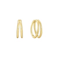 Doppelte Creolen aus Silber Lauma