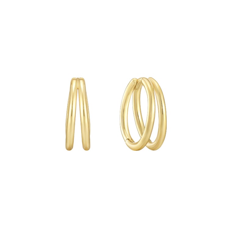 Doppelte Creolen aus Silber Lauma