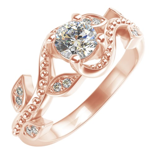 Vintage-Verlobungsring mit Diamanten Vindo