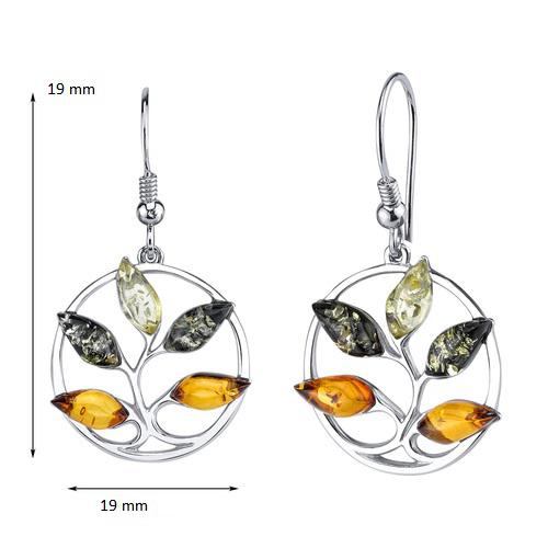 Ohrringe mit Bernsteinen 12593