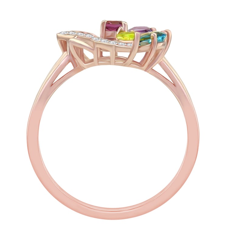 Rosegold Edelstein-Ring 18681