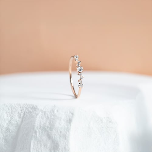 Cluster Ring mit funkelnden Lab Grown Diamanten Percy