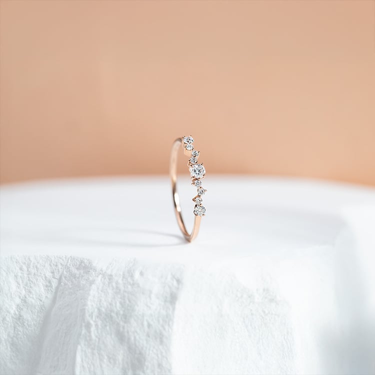 Cluster Ring mit funkelnden Lab Grown Diamanten Percy 151335