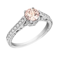 Verlobungsring mit Morganit und Diamanten Volans