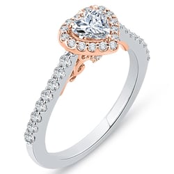 Verlobungsring mit Diamantherz Yazmin