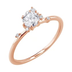 Cluster Scheidungsring mit Lab Grown Diamanten Flynn