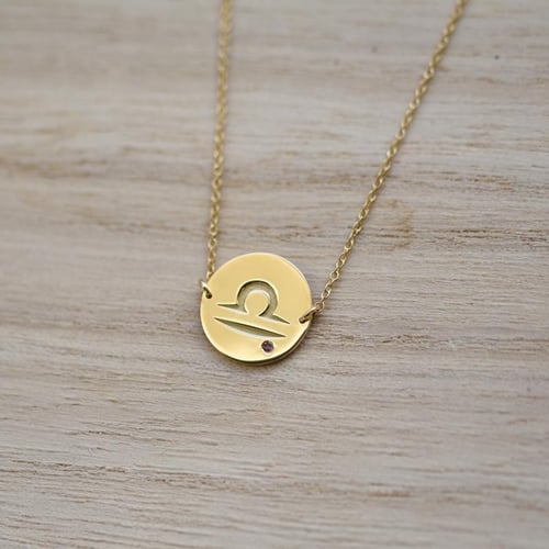 Goldenes Armband mit Turmalin für das Sternzeichen Waage