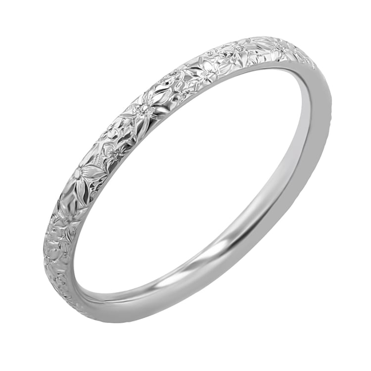 Eheringe mit Blumengravur Willis 117260