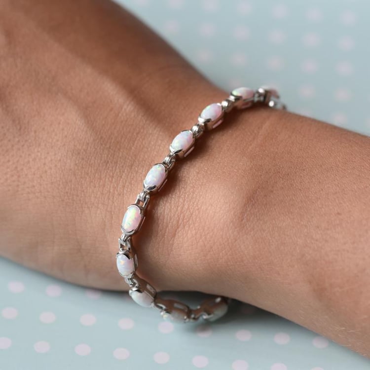 Silberarmband mit Opal 4.75ct Leroy 12359