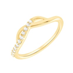 Atypischer Ring aus Gold mit Diamanten Joel