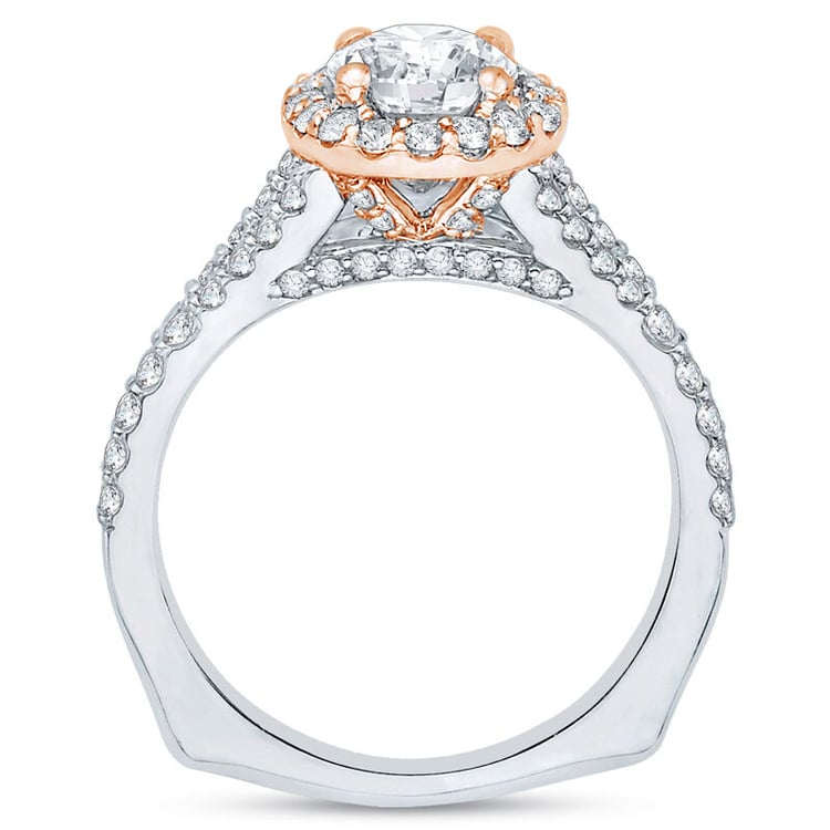 Romantischer Diamantring in Bicolor Gold 79409