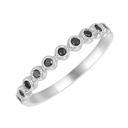 Memoire Ring mit schwarzen Diamanten Danel