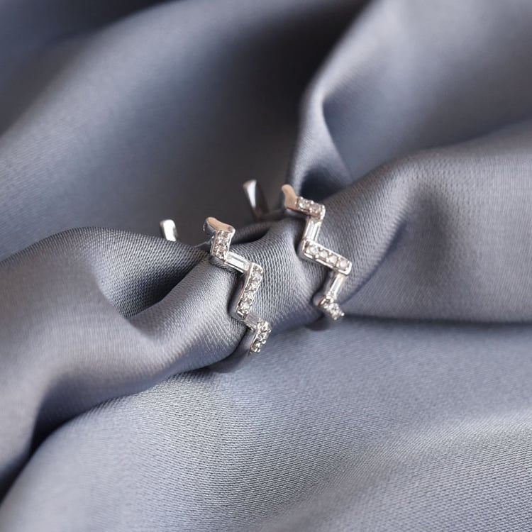 Diamantene Creolen aus Gold oder Platin Ransom 78326