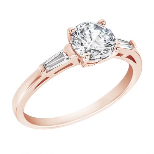 Verlobungsring mit rundem Diamanten Tamsin