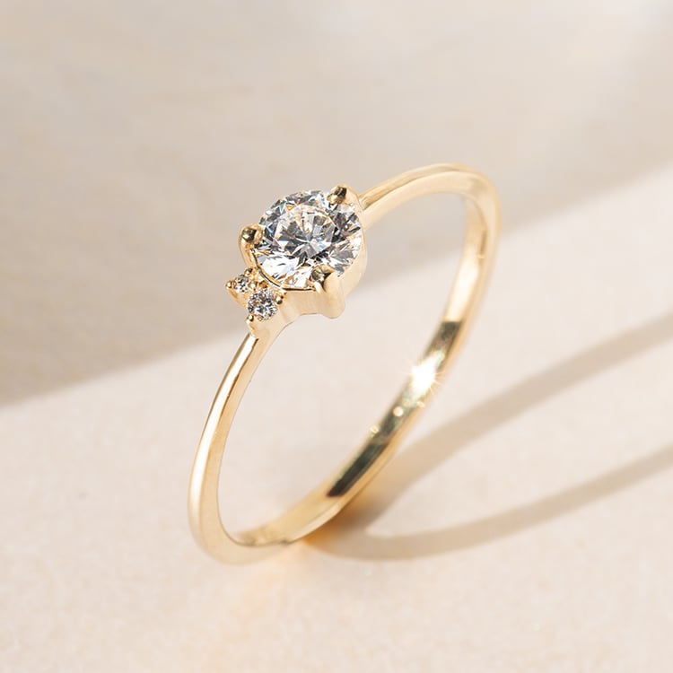 Cluster Ring mit Lab Grown Diamanten Marine 140639