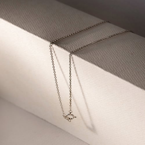 Platin Ankerkette 45 cm mit der Breite 1.2 mm