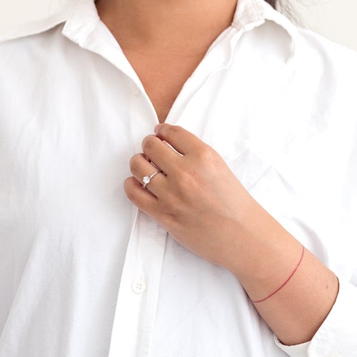 Verlobungsring mit Diamanten Kristia