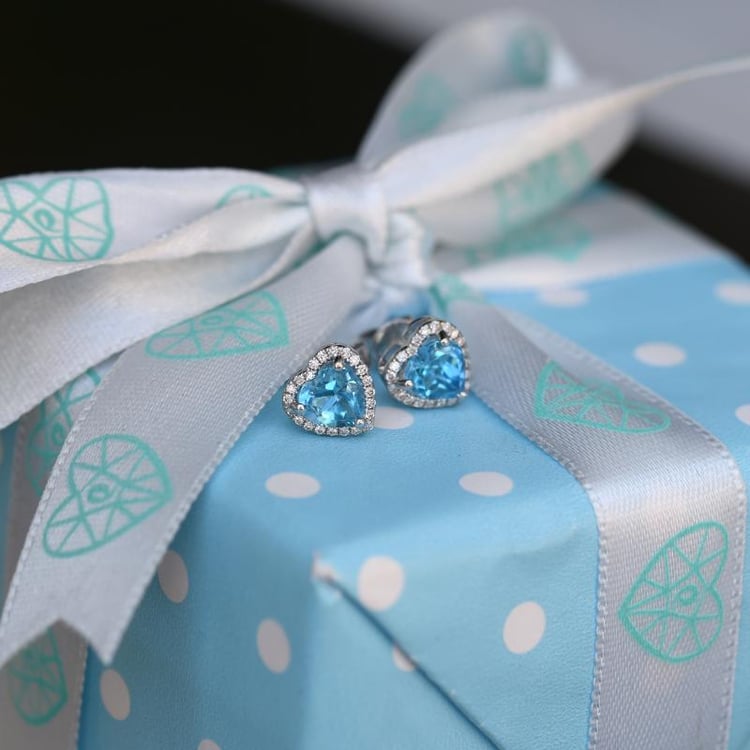 Topasohrringe aus Gold Iveri 6968