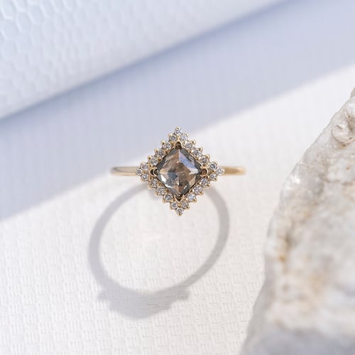 Ringset mit Salt and Pepper Diamant Guerra