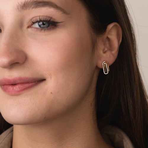 Ohrringe aus Gold mit Lab-Grown Diamanten Tilly