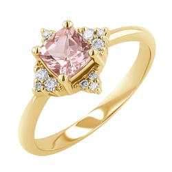 Ring mit Morganit und Diamanten Ethany