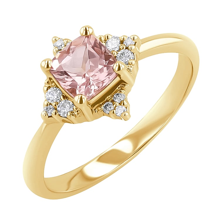 Ring mit Morganit und Diamanten Ethany