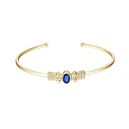 Goldenes Armband mit Saphiren und Diamanten Ralla