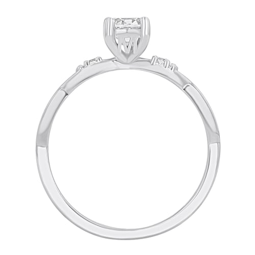 Verlobungsring mit Buchstaben und Lab Grown Diamanten Halym