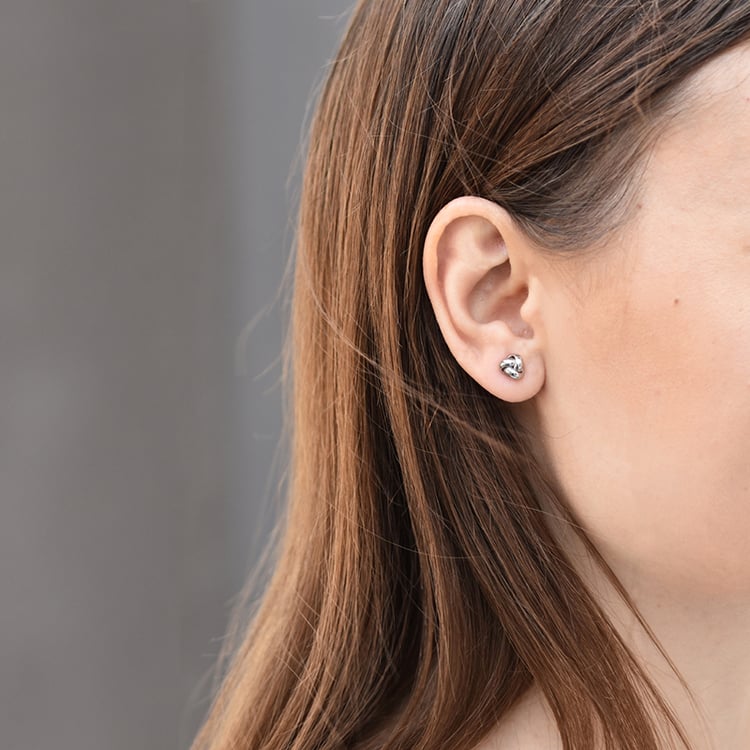 Knötchen zum Anstecken aus Weißgold Nottedy 41937