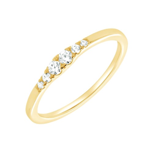 Minimalistischer Ring aus Silber mit Lab Grown Diamanten Ingvar