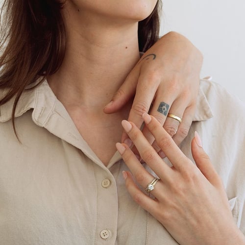 Ringset mit Diamanten Ihrer Wahl Marveille