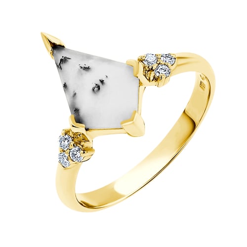 Ring mit dendritischem Opal Kettil