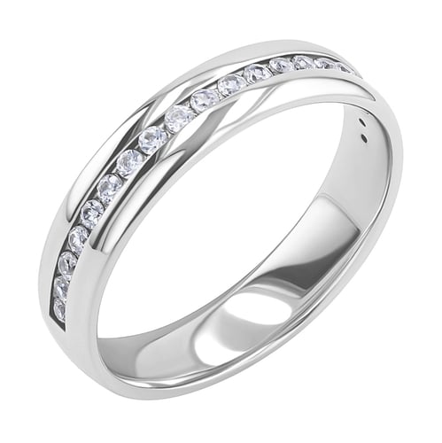Goldener Eternity-Ring mit Diamanten Loby