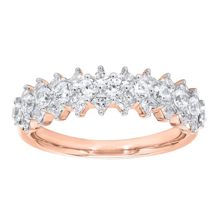Half-Eternity-Ring aus Gold mit natürlichen Diamanten Govind 165021