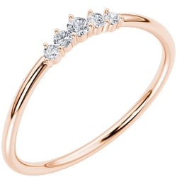 Ring in einer leichten V-Form mit Lab Grown Diamanten Myles