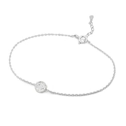 Silbernes Armband mit weißem Topas Arleth