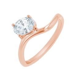 Verlobungsring mit einem ovalen Diamanten Carrie