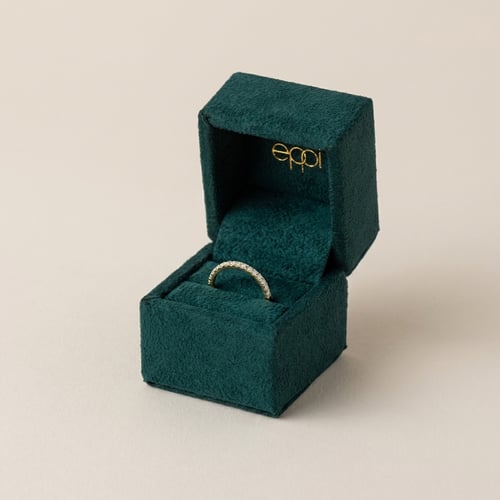 Eternity Scheidungsring aus Gold mit 1.25 mm Lab Grown Diamanten Naveen