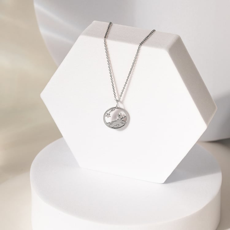 Silberner Geschnitzter Anhänger mit Fuchs Kleiner Prinz 141921