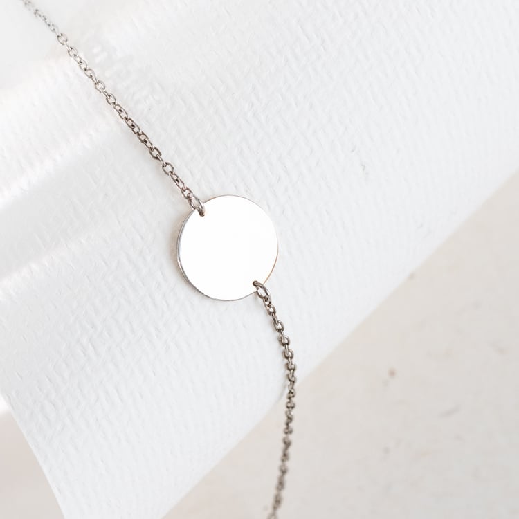 Silbernes Armband Der Kleine Prinz mit Fuchs und Gravur 124507