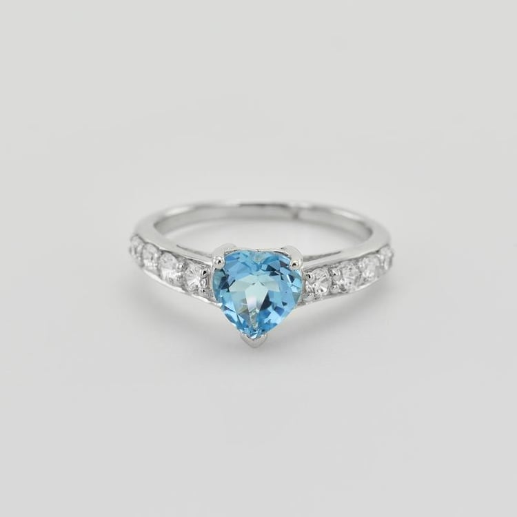 Silberring mit Blautopas Bailey 28856