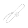 Silberarmband mit Saphir und Gravur eines Buchstabens Kanny